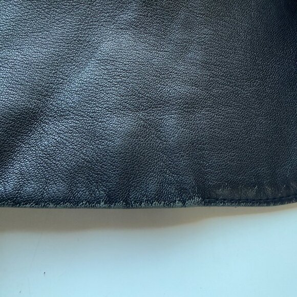 R&R Casuals Leather Blazer Men’s Size XL Black Genuine Leather 3-Button Jacket - Picture 4 of 15